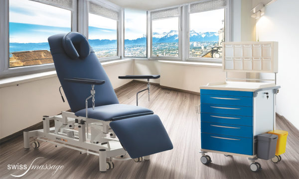 Chariot médical Coinfycare Deros Clinique Lausanne Suisse