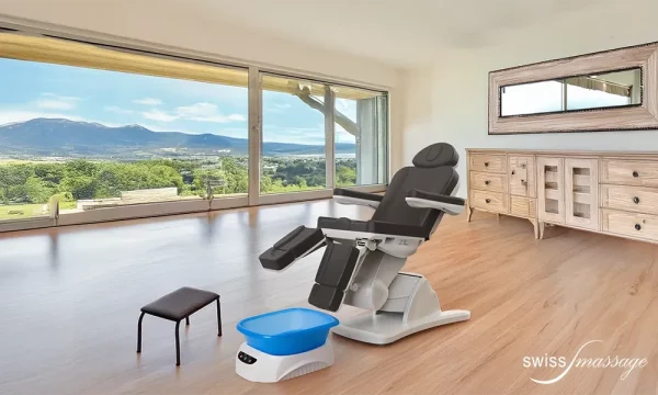 Podologiepraxis mit Podologie- und Pedikürestuhl Modell Beautyfeet Suisse Romande