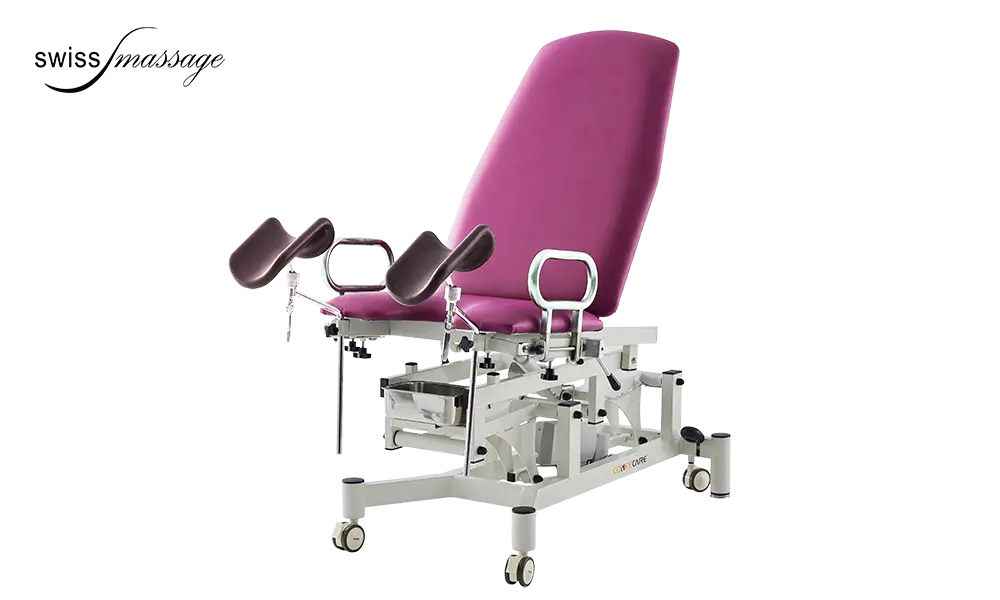 Fauteuil médical de gynécologie Suisse reposes genoux