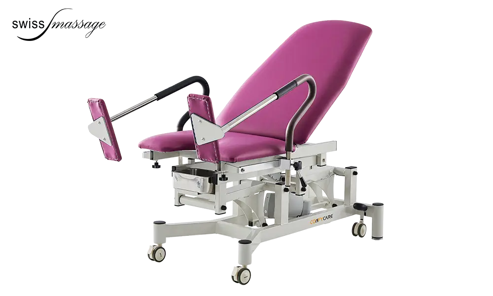 Fauteuil médical de gynécologie Suisse reposes pieds