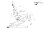 Dimensions mouvements Têtière pour fauteuil d esthétique Suisse Romy