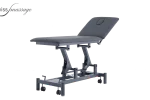 Medical treatment table with high hydraulic rise