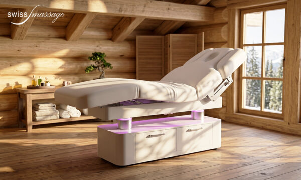 Table de SPA Suisse modèle Triumph Blanche Genève Les Bains