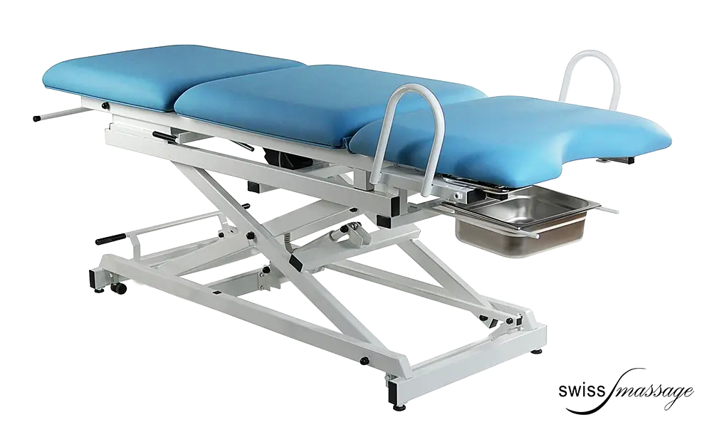 Table de gynecologie Mobercas CE-0330-RG suisse plat