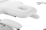 Table de massage modèle Ellipse blanche dossier