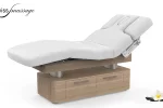 Table de massage modèle Triumph chêne clair position de relaxation