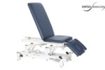 Table de Physio Modèle Reduca bleu châssis blanc en liquidation