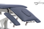 Table de Physio Modèle Reduca bleu châssis blanc en liquidation
