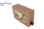 Bag in box qui contient de l'huile de massage