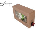 Bag in box qui contient de l'huile de massage