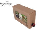 Bag in box qui contient de l'huile de massage