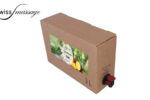 Bag in box qui contient de l'huile de massage