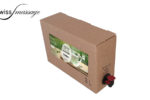 Bag in box qui contient de l'huile de massage