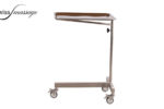 Chariot médical en acier avec plateau amovible