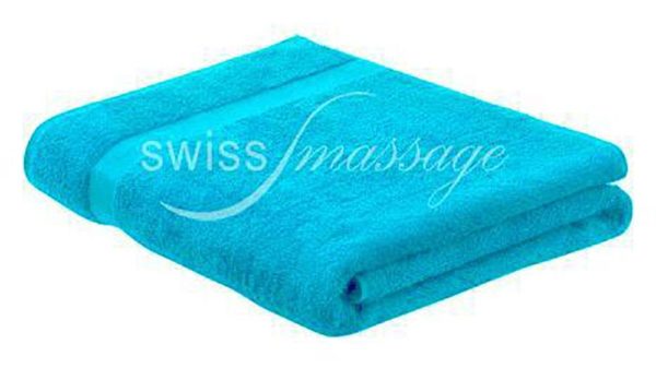 Linge de massage géant couleur turquoise bleu-ciel