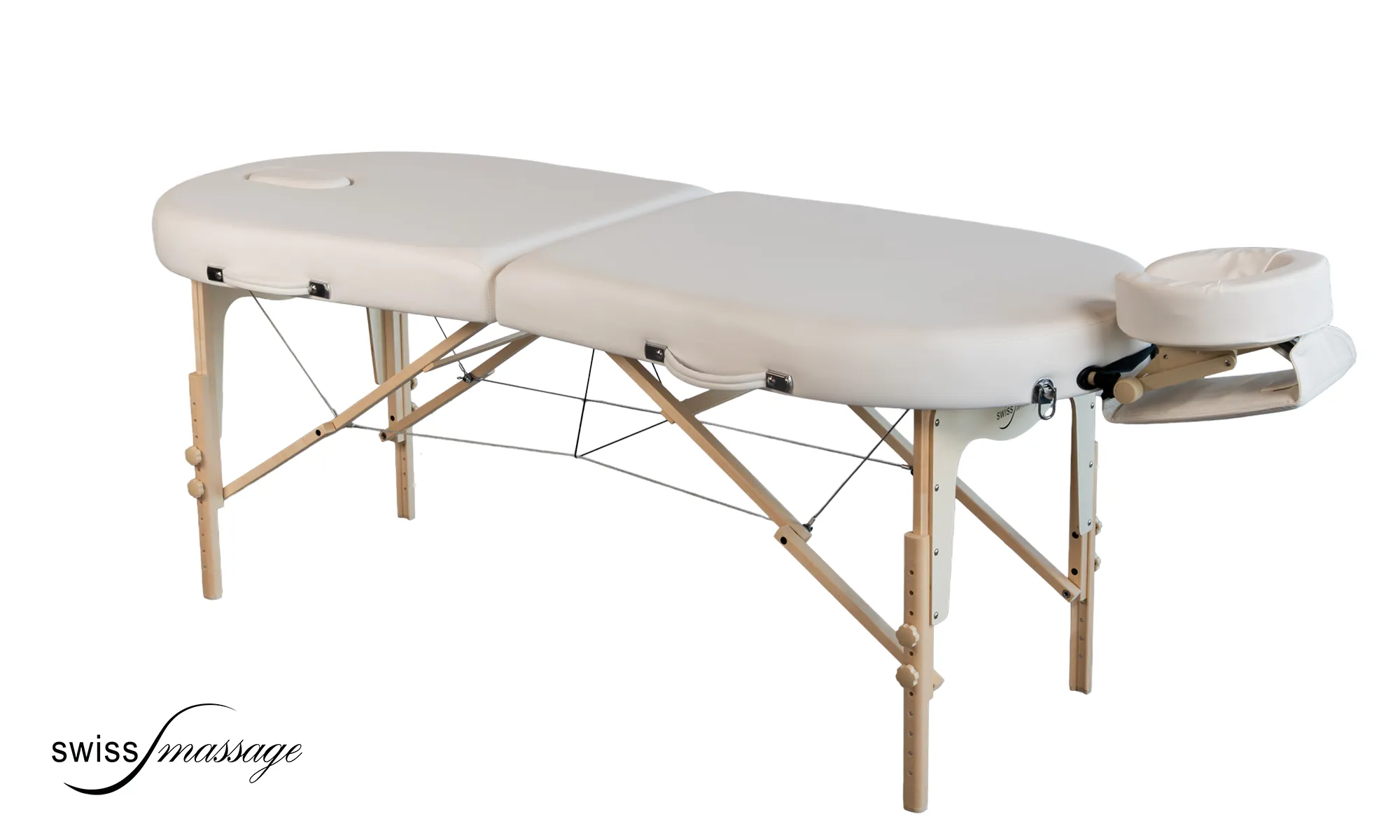 Table de massage pliable ergonomique modèle Charme avec kit têtière côté jambes