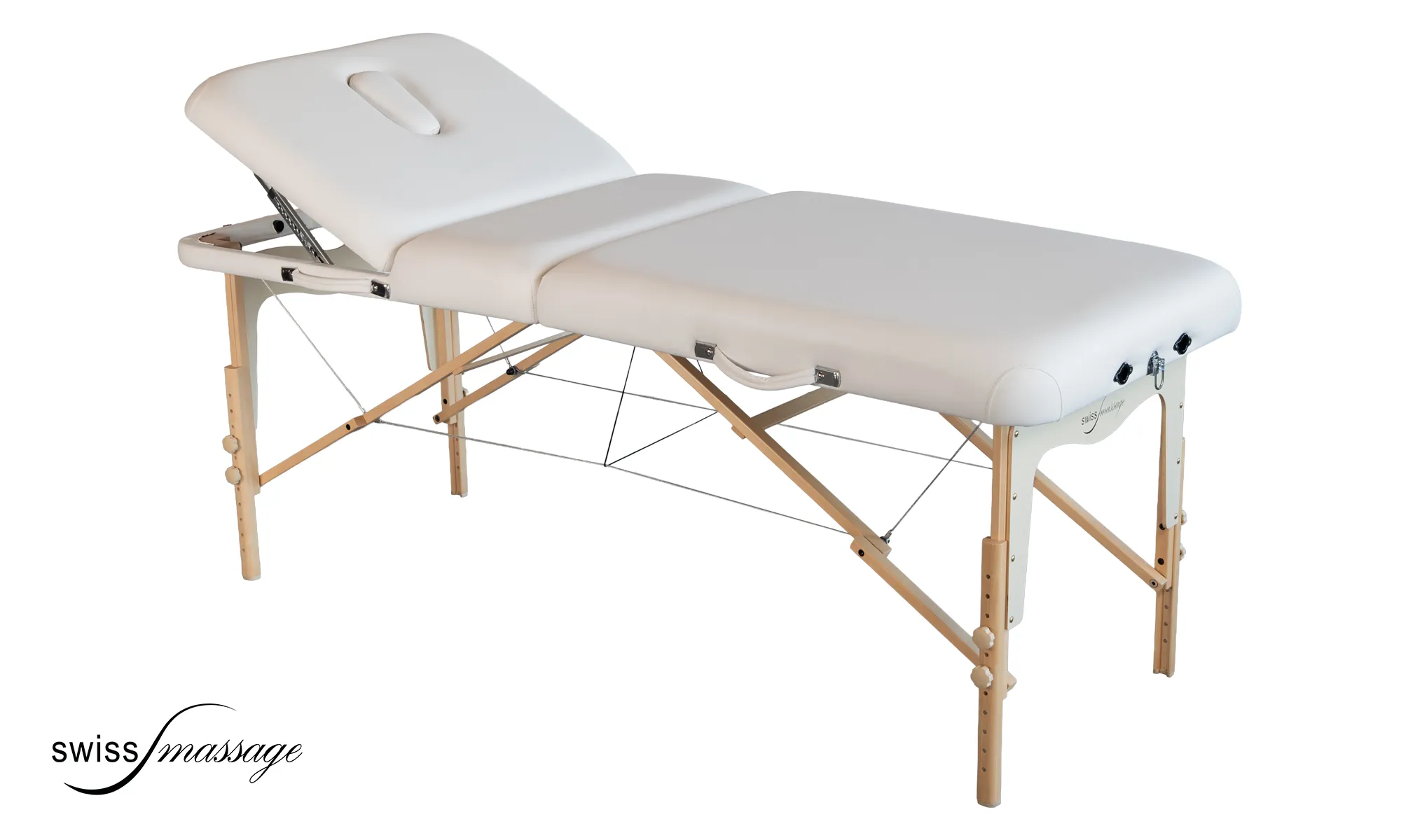 Table de massage pliable modèle Select avec un dossier qui se relève