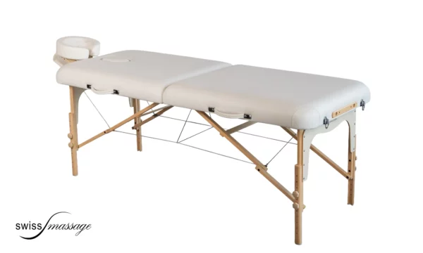 Table de massage pliable en bois avec kit têtière