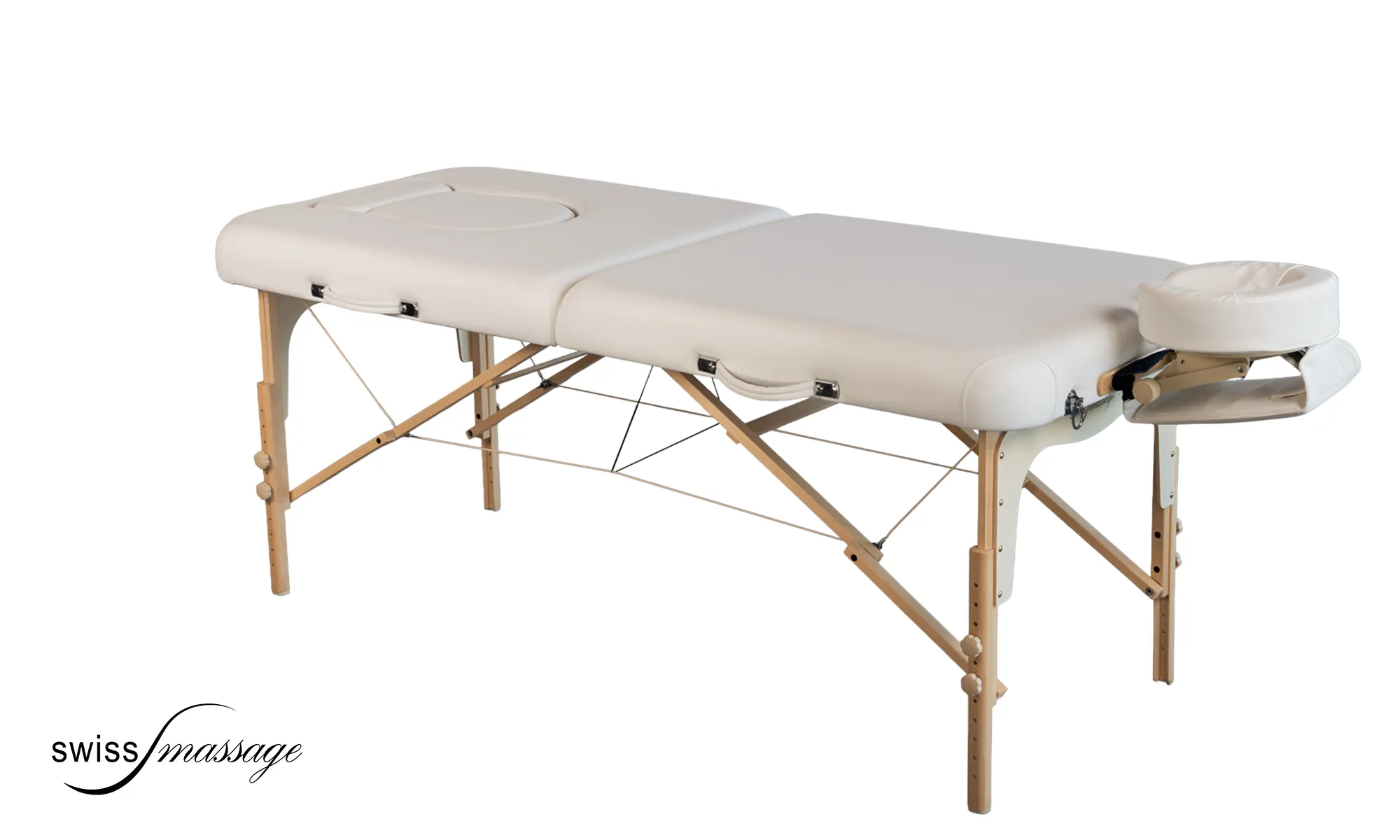 Table de massage pliable en bois avec trou pour le ventre des femmes enceintes